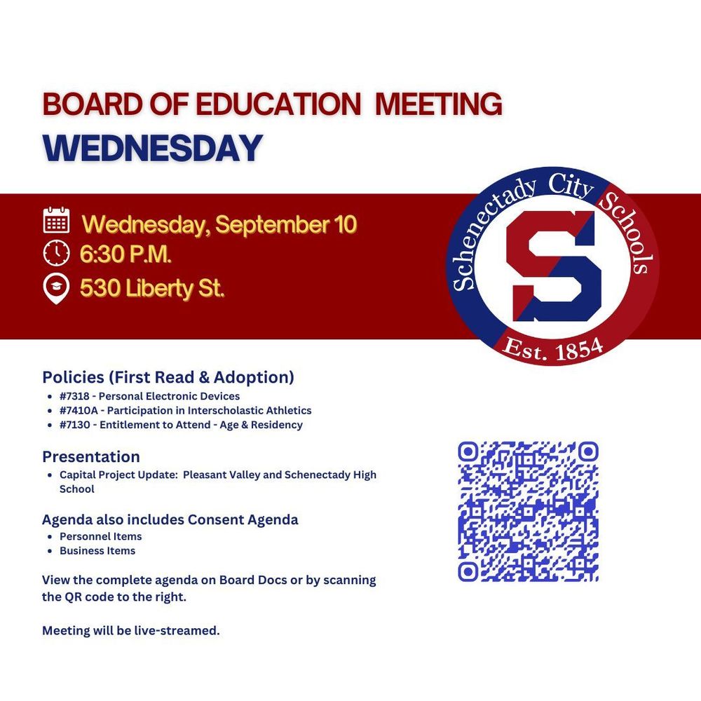 Board of Education Meeting Reminder