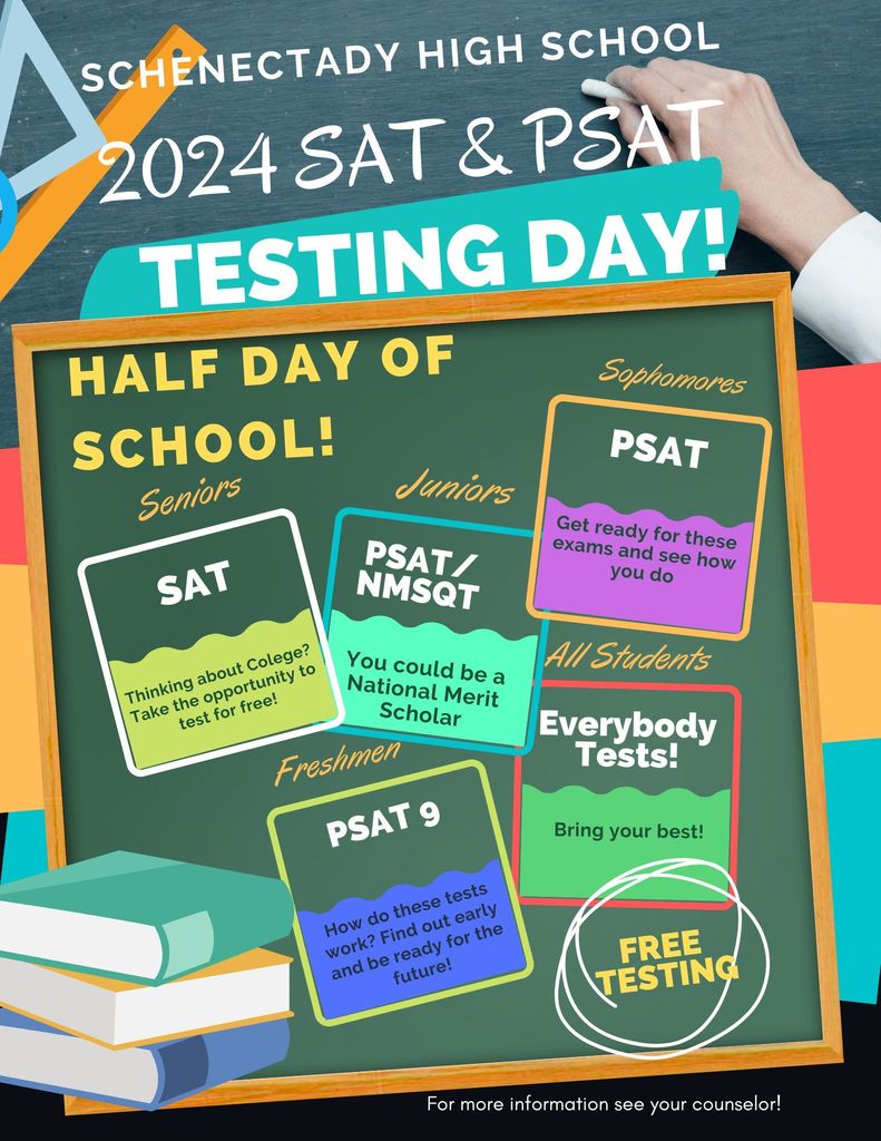 PSAT & SAT/Half Day!
