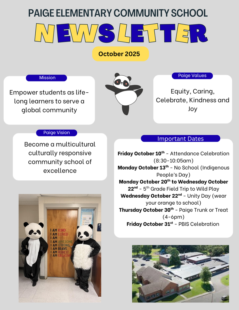 Paige October Newsletter