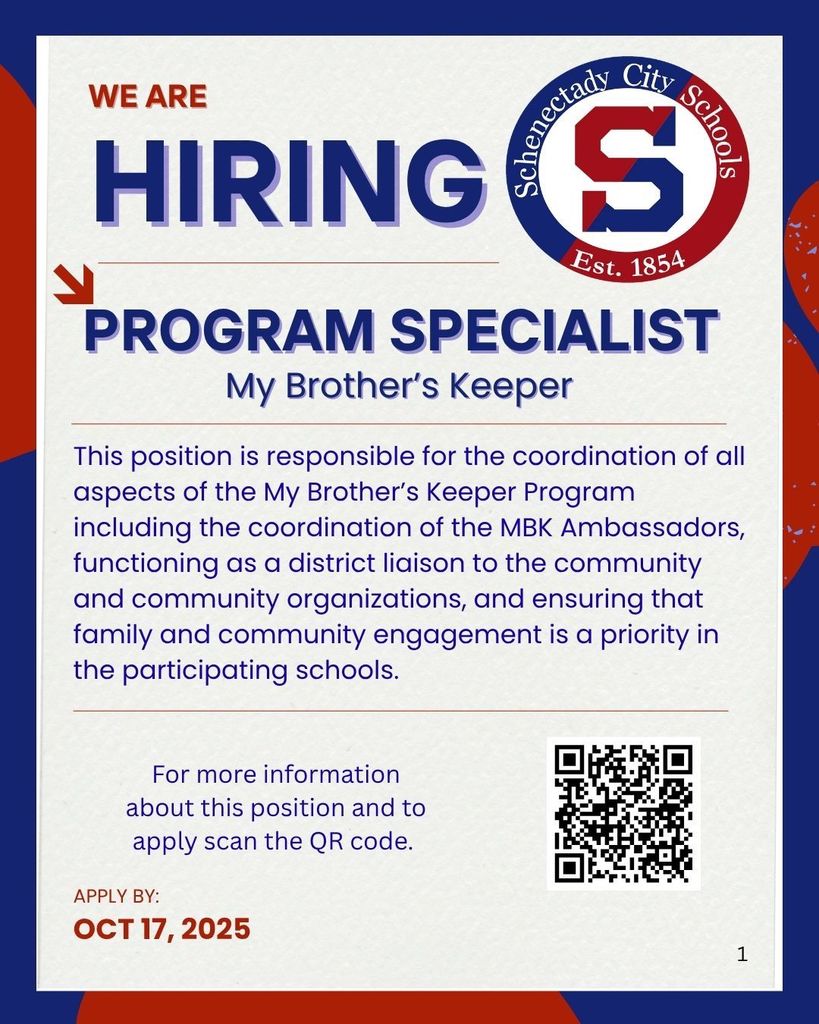 We are hiring: Program Specialist for My Brother's Keeper
