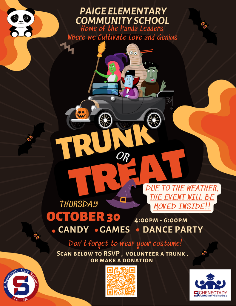 Paige Elementary School Trunk or Treat Flyer 2025 Updated