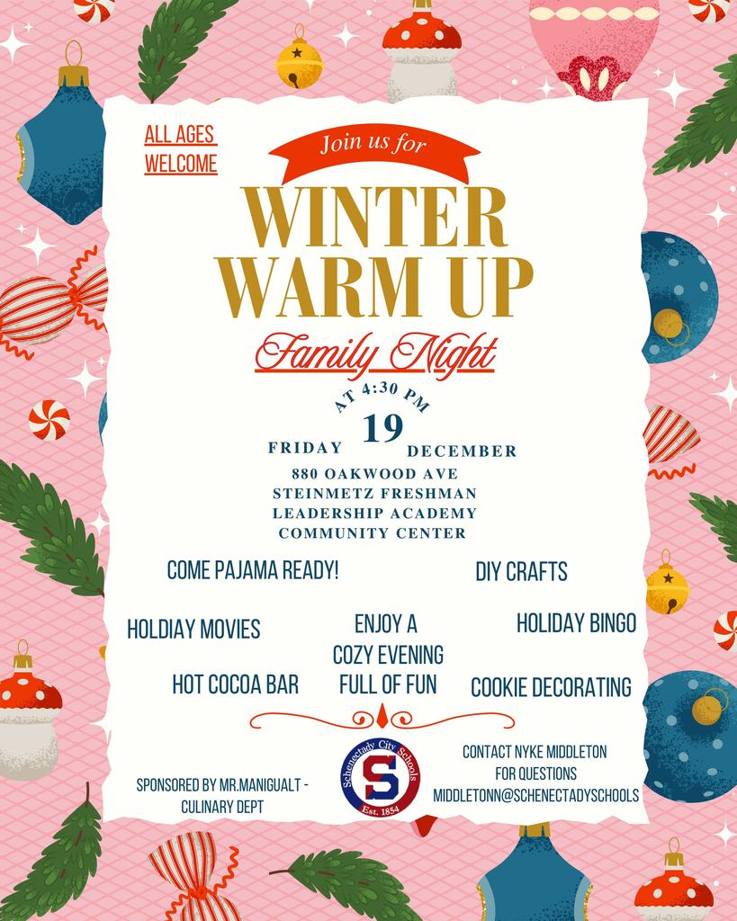 Colorful Vintage Playful Illustrated Christmas Party Invitation Instagram Post