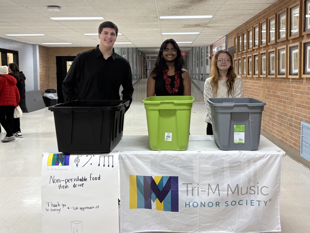 SHS Tri-M Music Honor Society's Winter Concert food drive