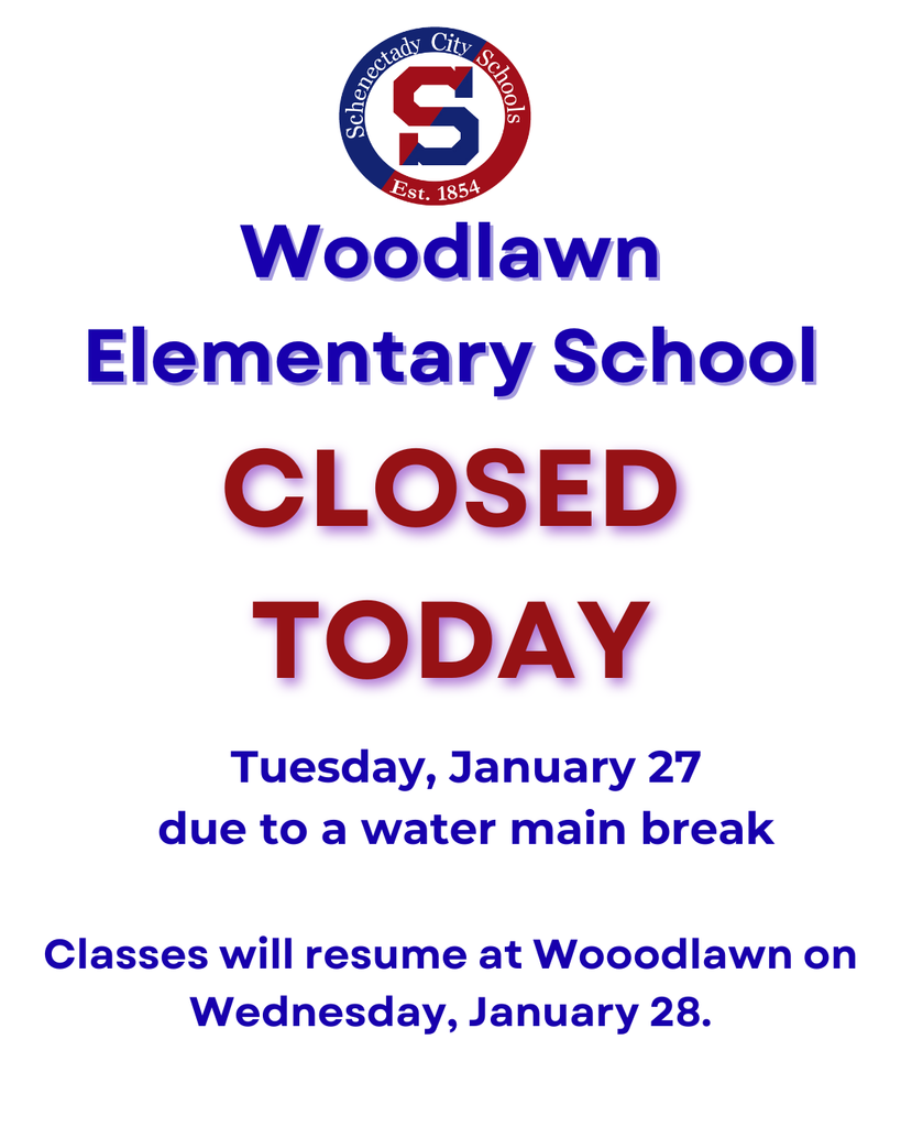 Woodlawn closed today due to water main break