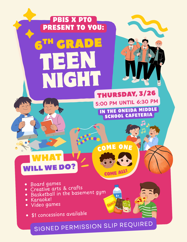 Teen Night English Flyer