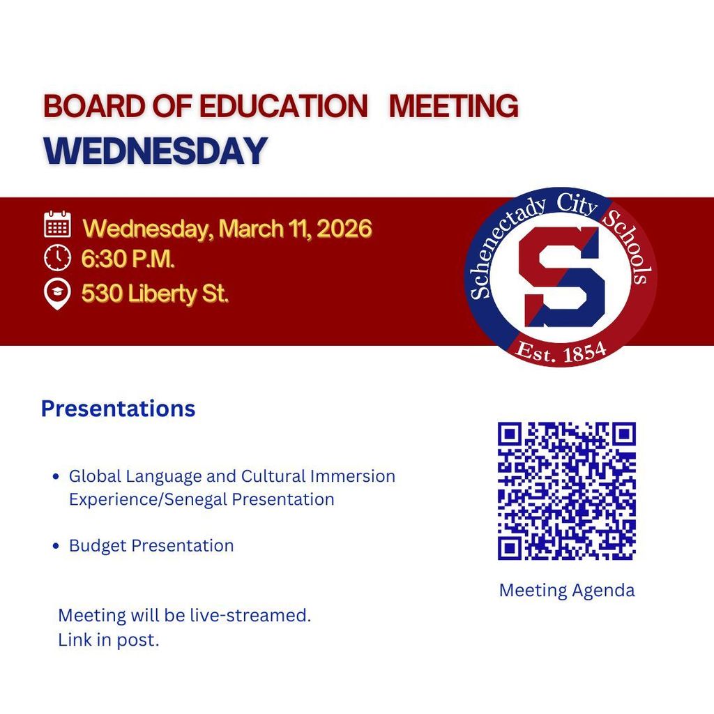 Reminder:  Board of Education Meeting Wednesday