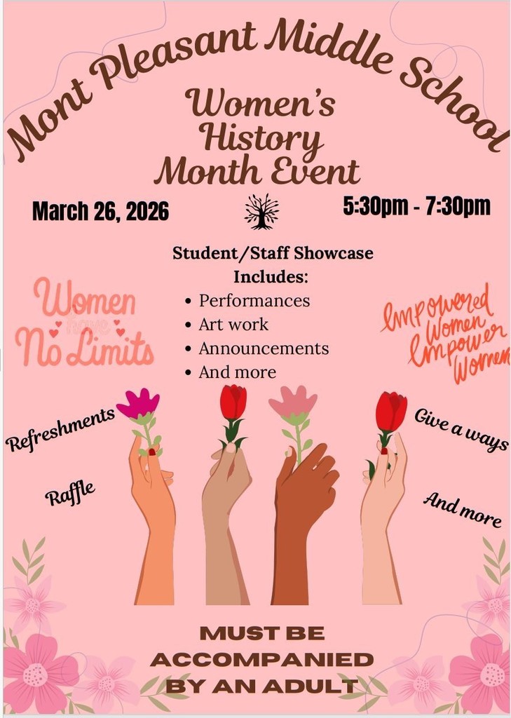Mont Pleasant Middle School Women's History Month Event