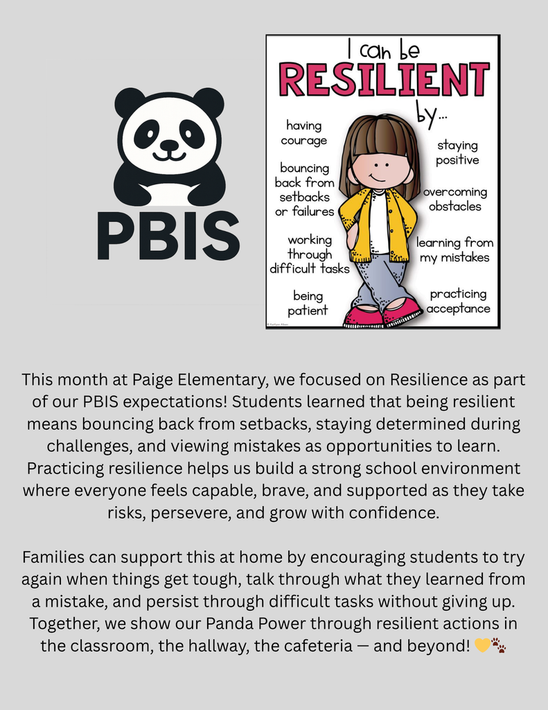 Paige Newsletter