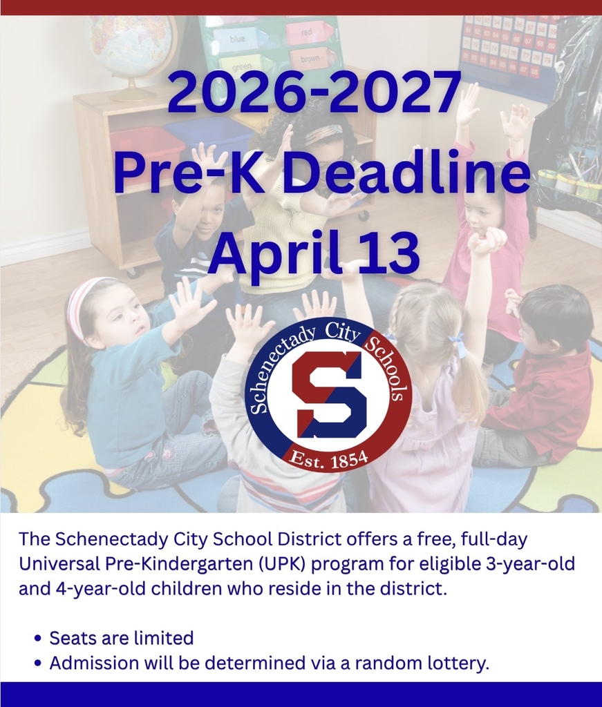 Banner: 2026-2027 Pre-K Registration Deadline is April 13