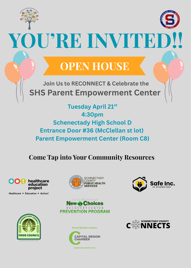 PEC Open House April 21st 4:30pm