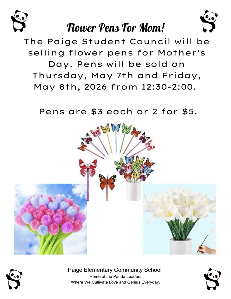 Paige Student Council Pen  Sales 