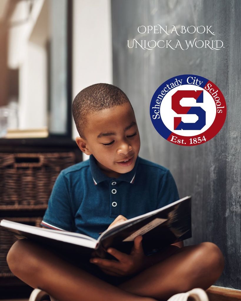 Photo of a child reading