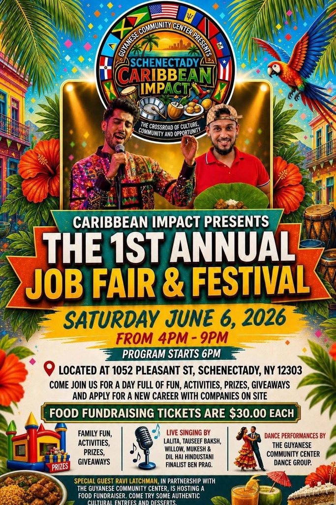 Flyer: Community Event - Caribbean Impact presents the 1st Annual Job Fair and Festival to be held June 6