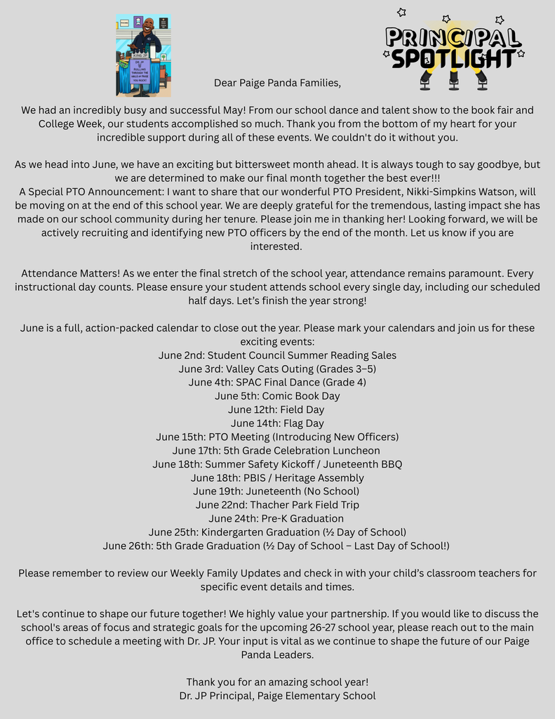 Paige Newsletter 