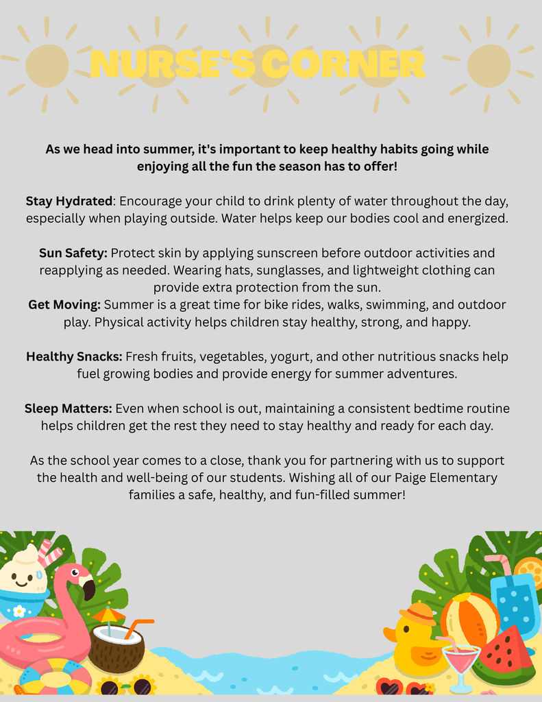 Paige Newsletter