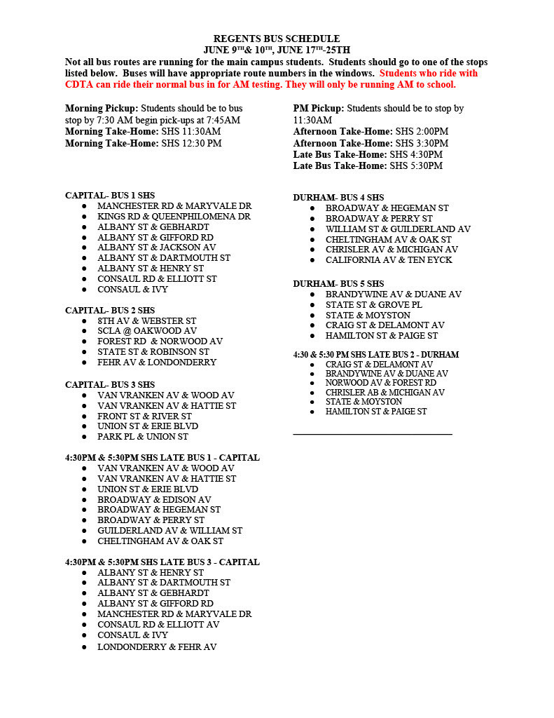 Regents Transportation