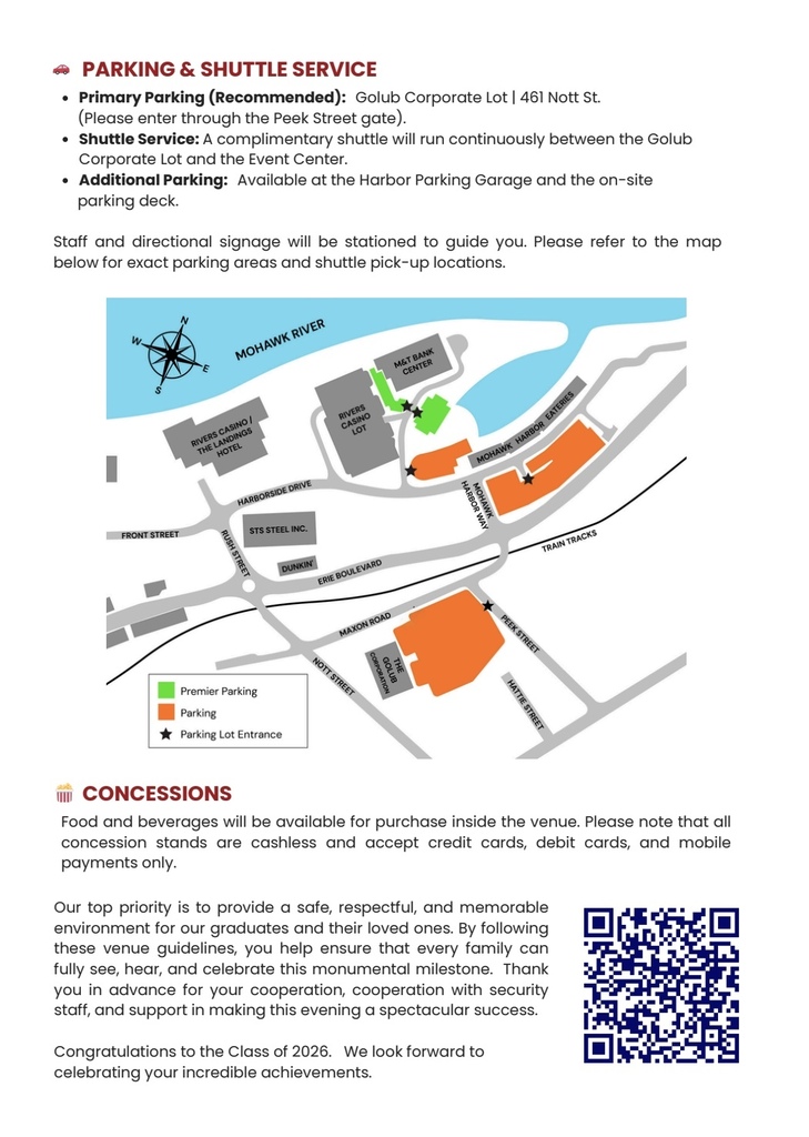 Important Information for Graduation