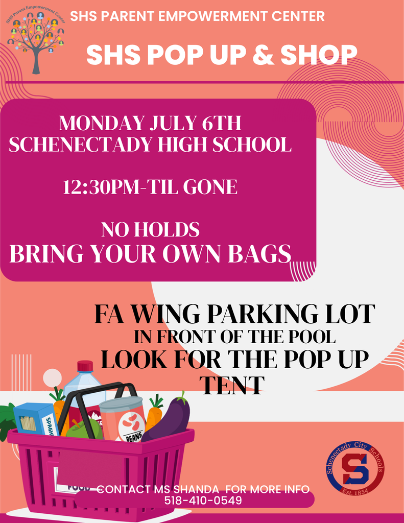 Monday July 6th SCHENECTADY high school  12:30pm-til gone  No holds Bring your own bags