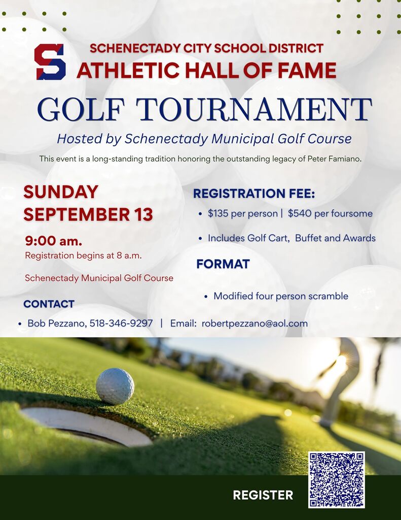 Flyer:  Athletic Hall of Fame Golf Tournament