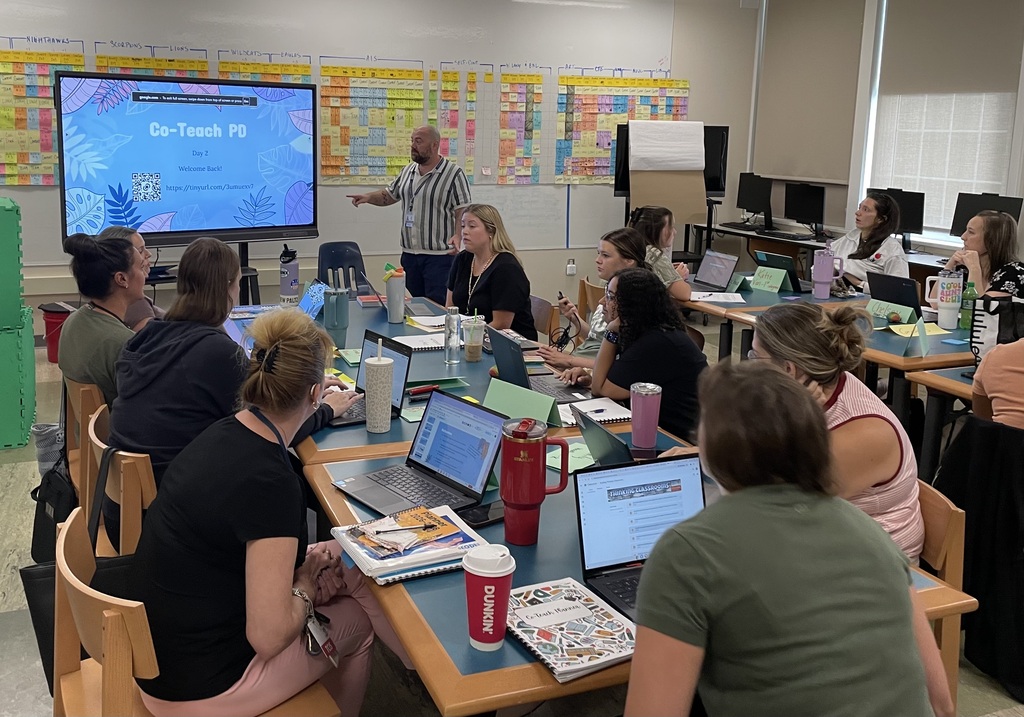 Photo:  Co-teaching Professional Development