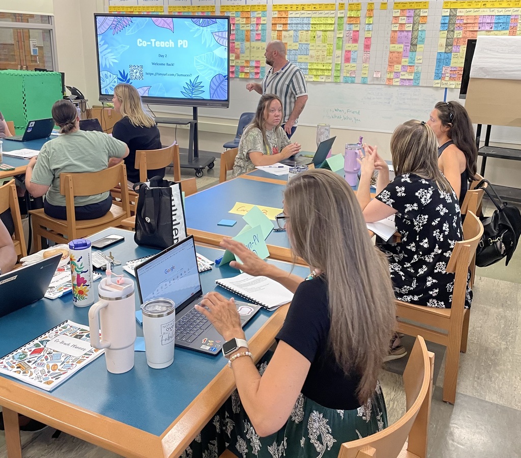 Photo:  Co-teaching Professional Development
