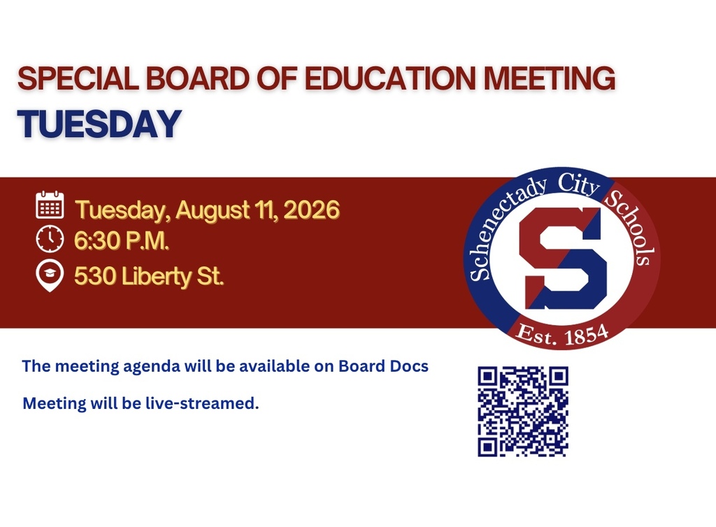 Notice:  Special Meeting of the Board of Education Scheduled for Tuesday, August 11