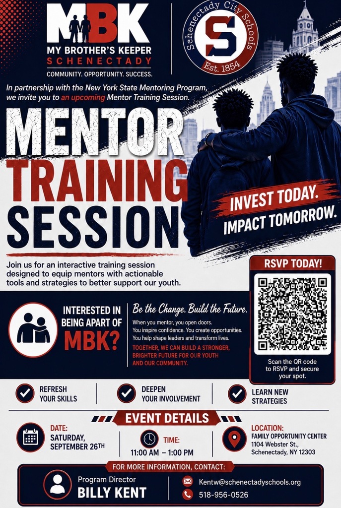Flyer: MBK Mentor Training Session