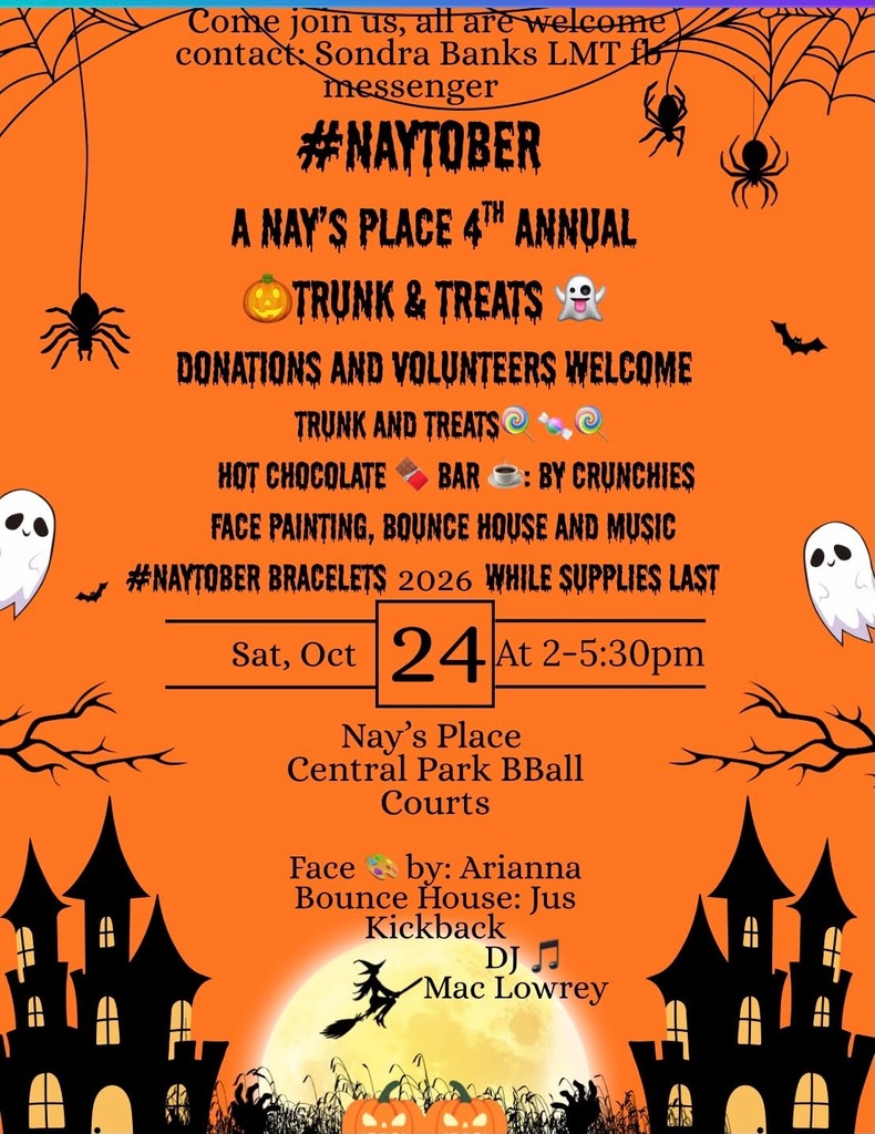 Flyer:  Nay's Place Trunk and Treats
