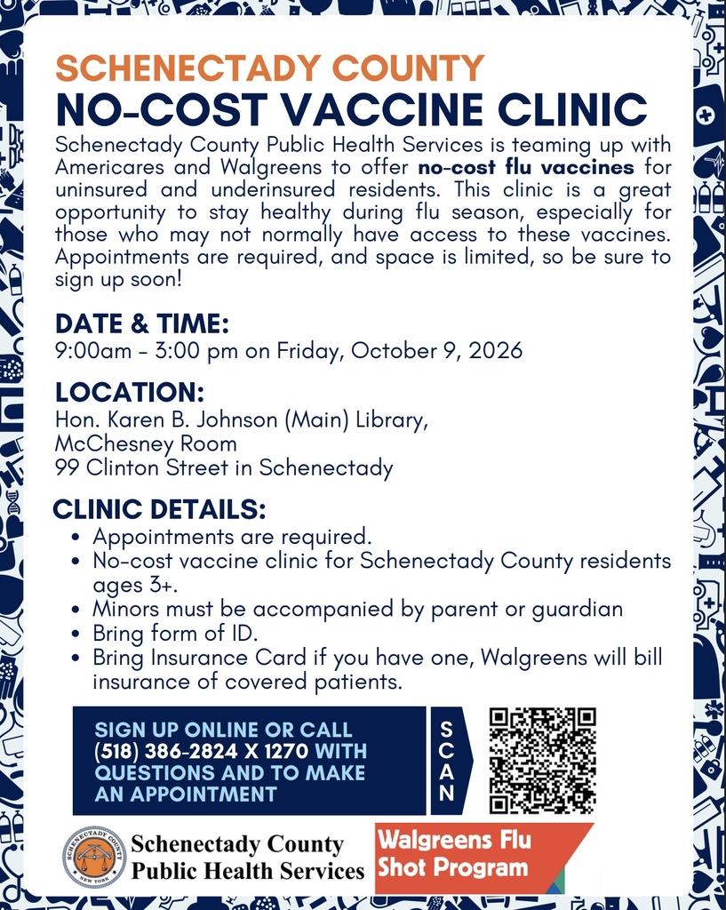 Flyer: Vaccine Clinic - English