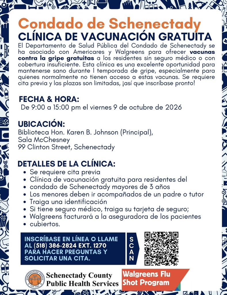 Flyer: Vaccine Clinic - Spanish