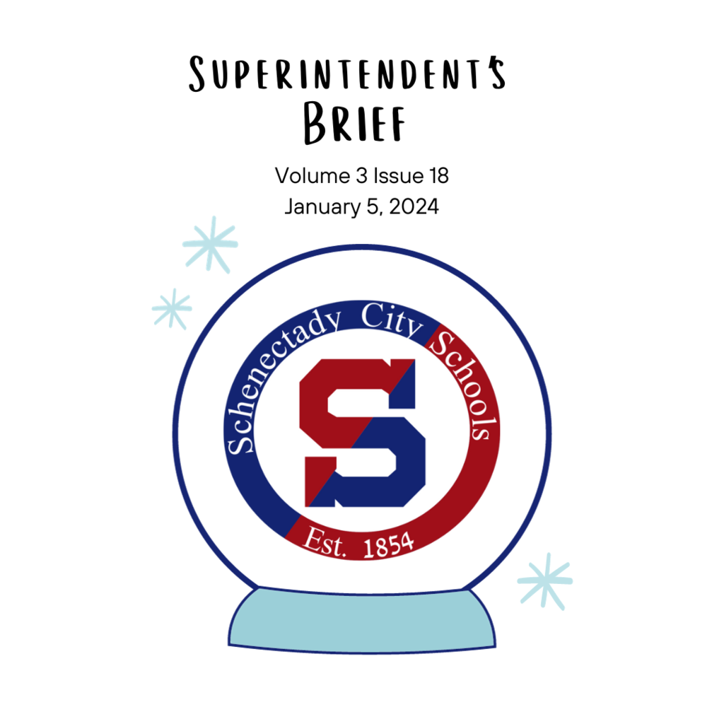 Snow globe schenectady schools logo graphic