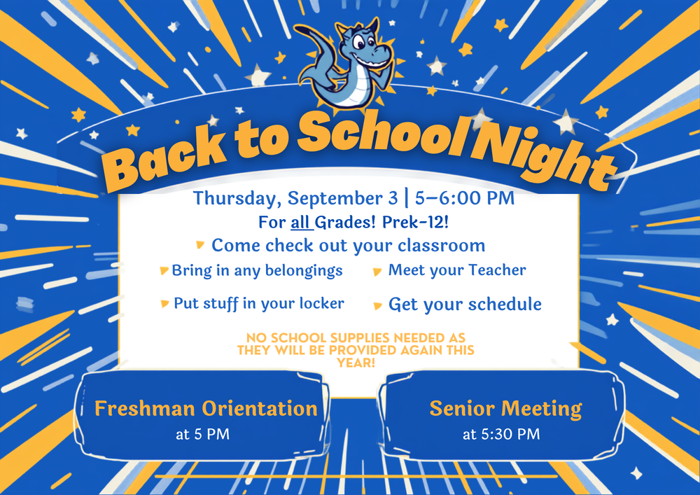 BACK TO SCHOOL NIGHT