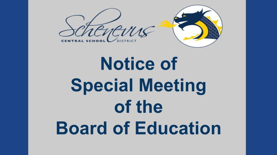 Special Meeting