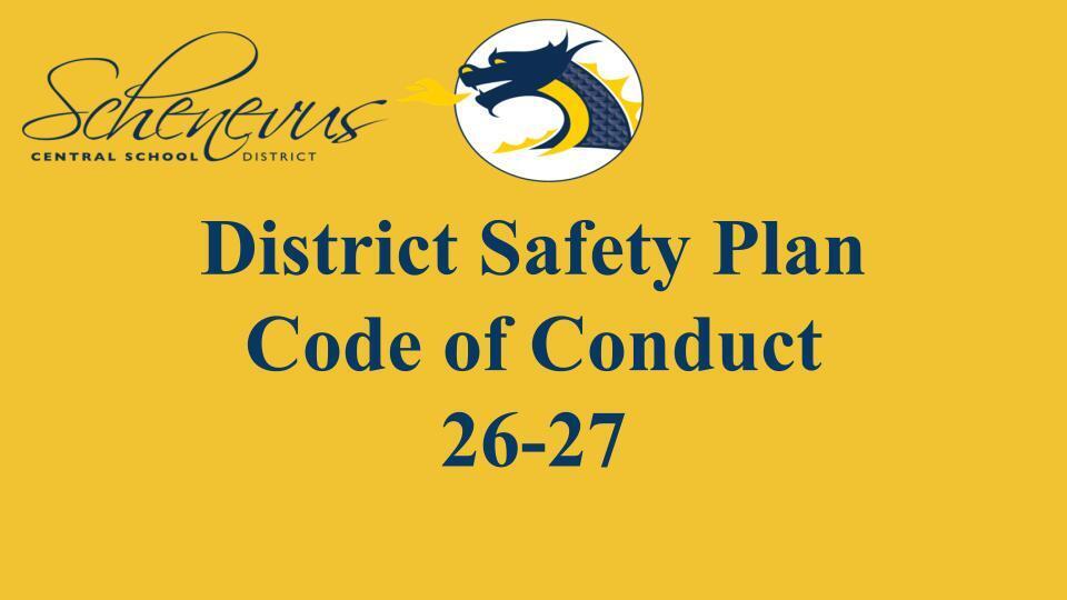 DSP & Code of Conduct