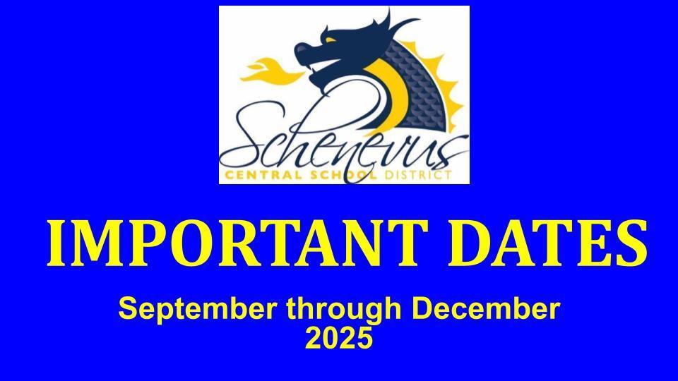 Important Dates