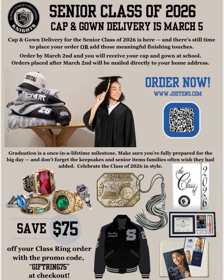 Cap and Gown Delivery