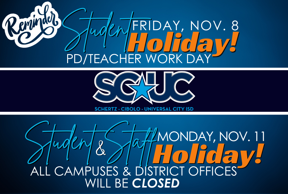 Upcoming Holiday Reminders