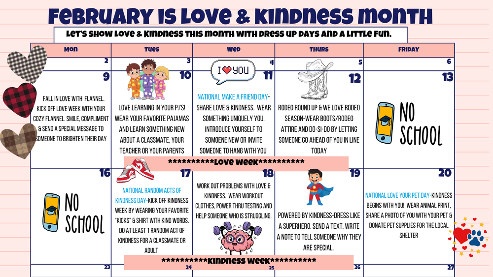 Love & Kindness Calendar