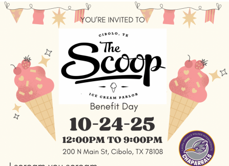 Benefit night flyer at the scoop