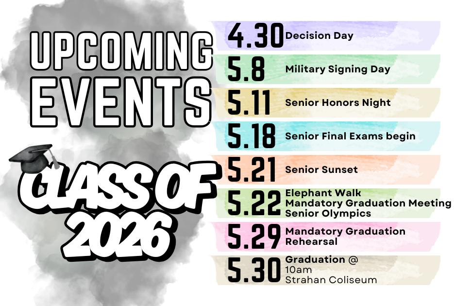 Upcoming senior events