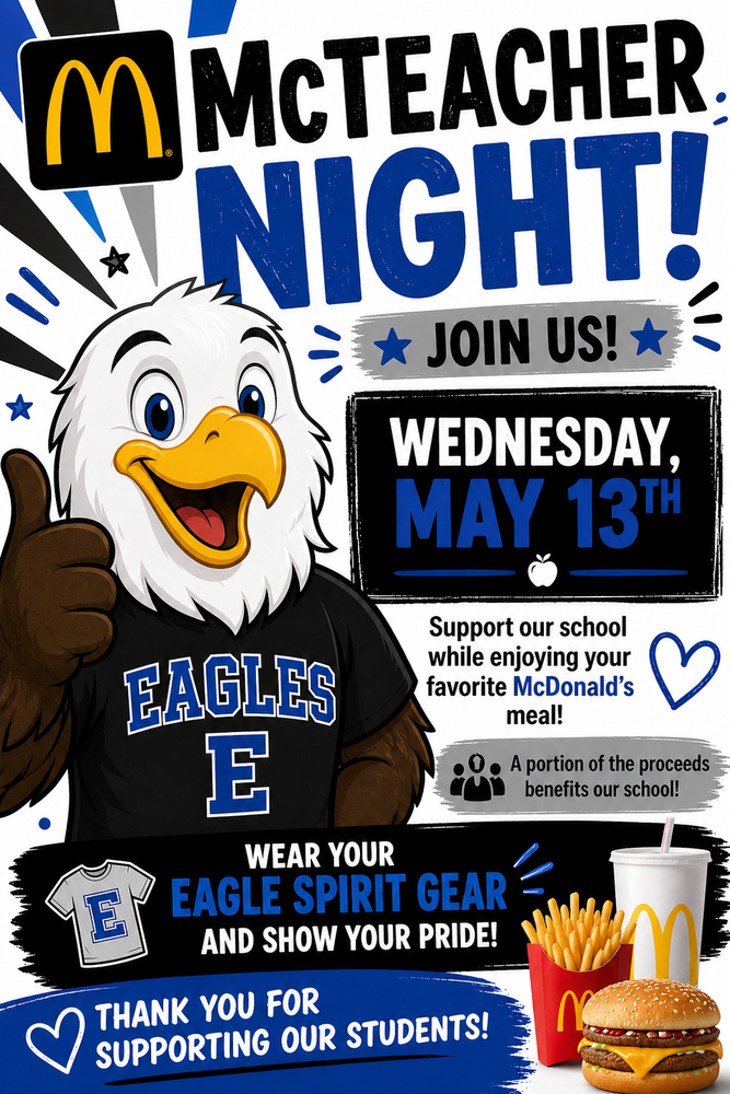 picture of flyer for McTeacher Night on May 13th