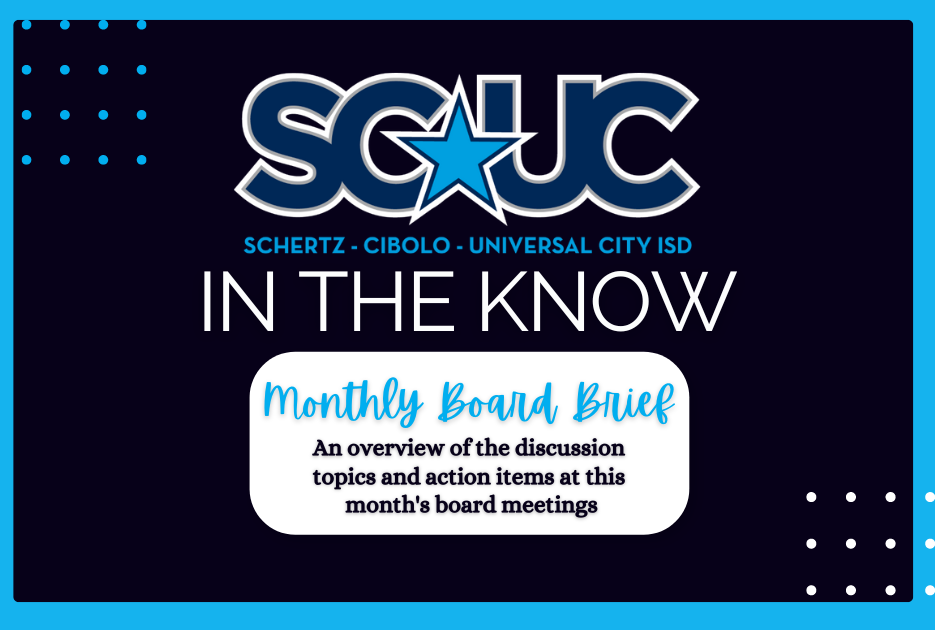 In The Know - SCUC ISD Monthly Board Brief