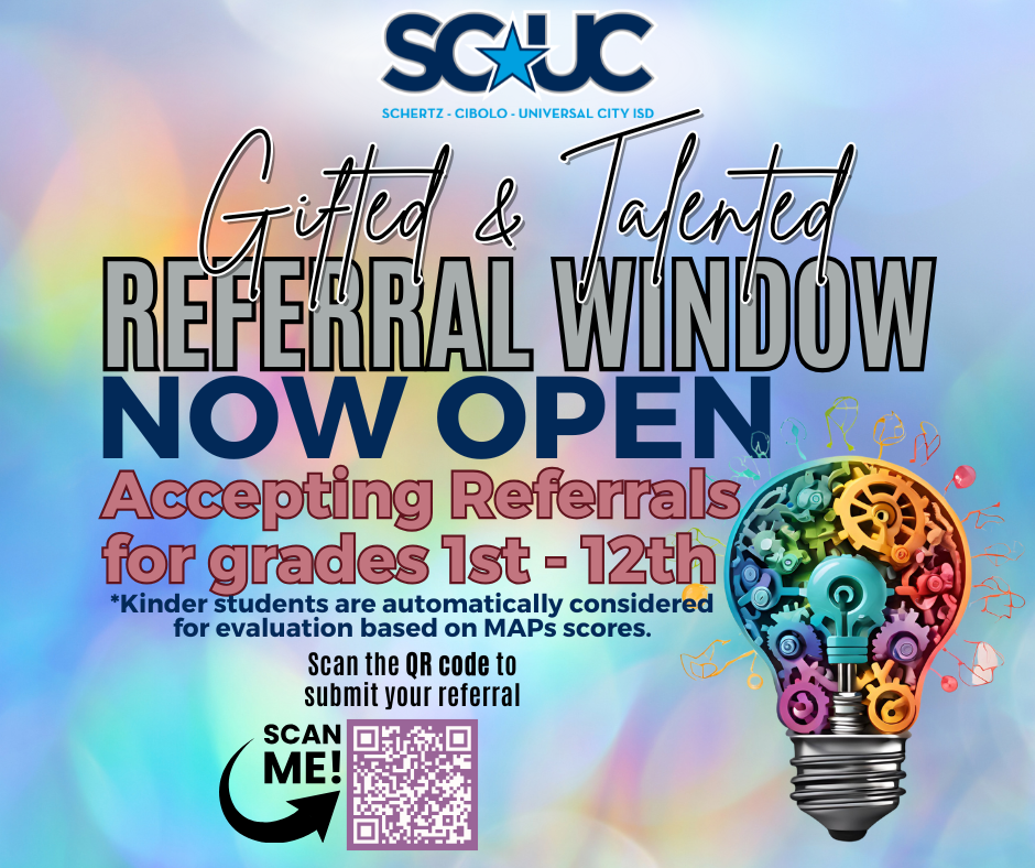 picture of flyer for G/T referral information