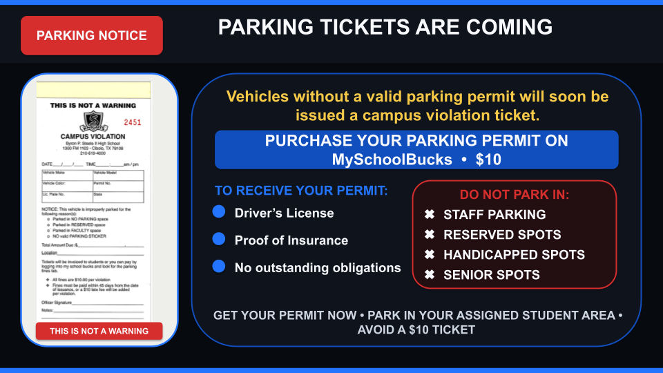 Parking Tickets are coming