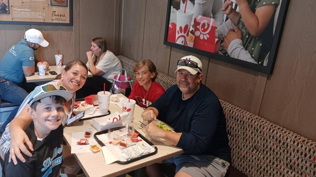 The Ryan Family at Chick Fil A