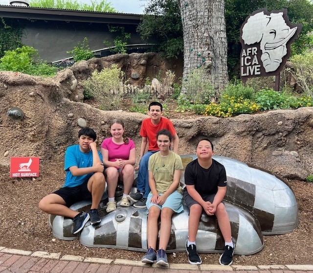Group at hippos