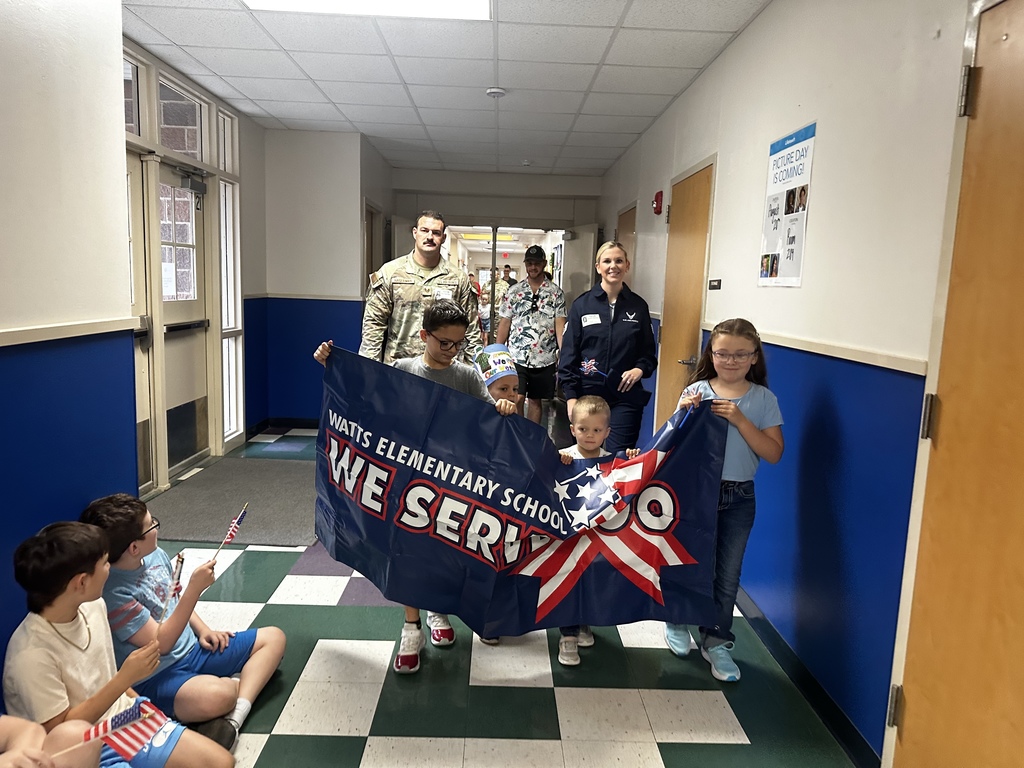 students and their families celebrating and honoring active duty and veteran military members.