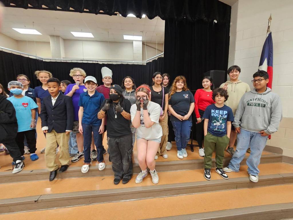 Students dressing for their future jobs.
