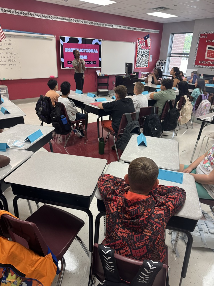 Students learning about expectations in a classroom