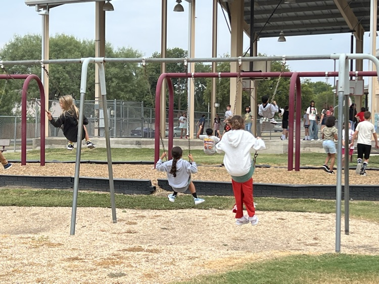 kids on swings